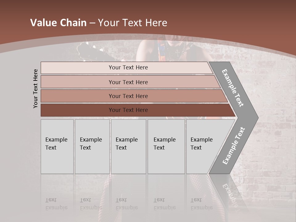 Serious Belly Guitar PowerPoint Template