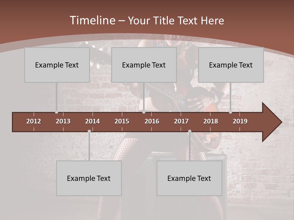 Serious Belly Guitar PowerPoint Template