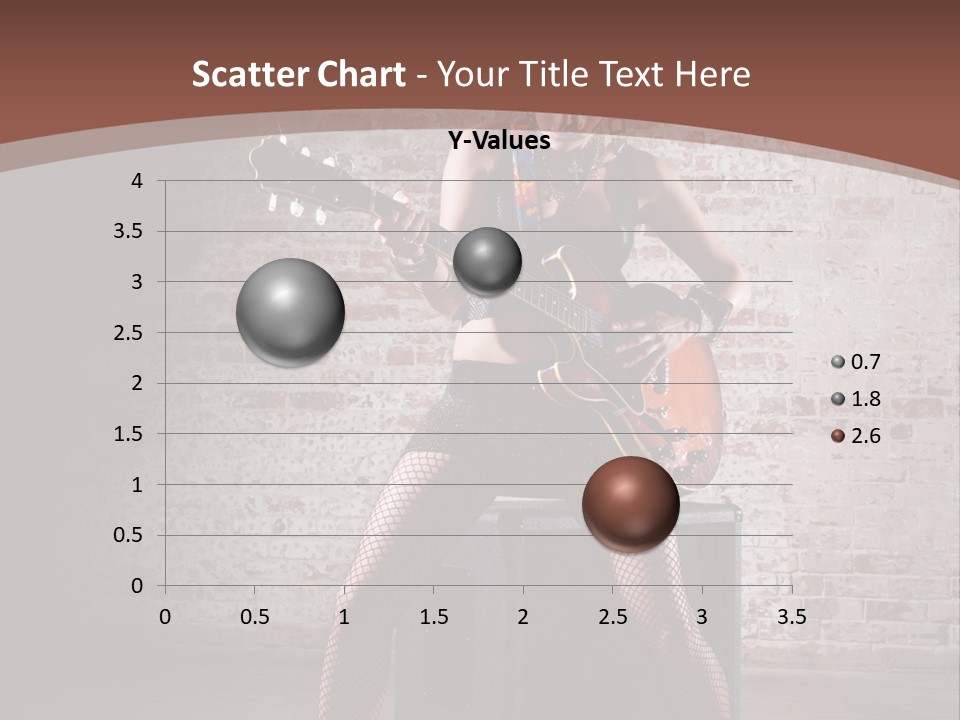 Serious Belly Guitar PowerPoint Template