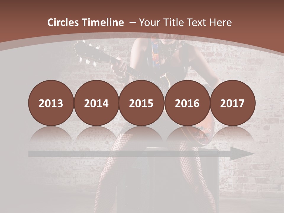 Serious Belly Guitar PowerPoint Template