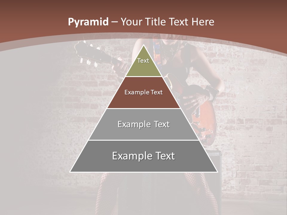 Serious Belly Guitar PowerPoint Template