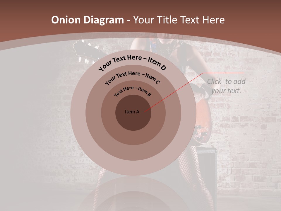 Serious Belly Guitar PowerPoint Template