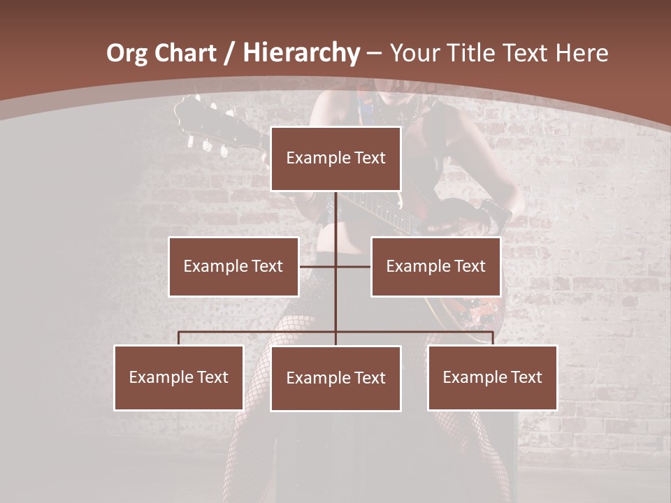 Serious Belly Guitar PowerPoint Template