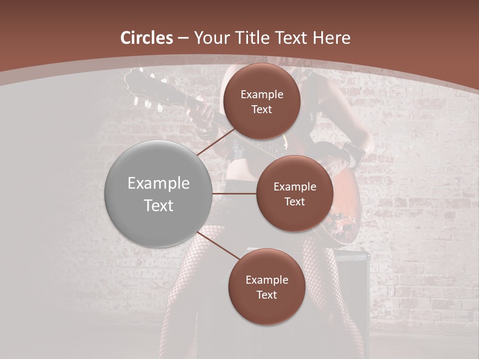 Serious Belly Guitar PowerPoint Template