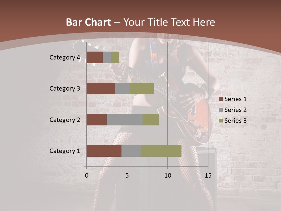 Serious Belly Guitar PowerPoint Template
