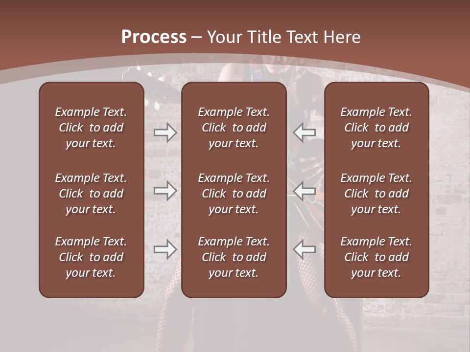 Serious Belly Guitar PowerPoint Template