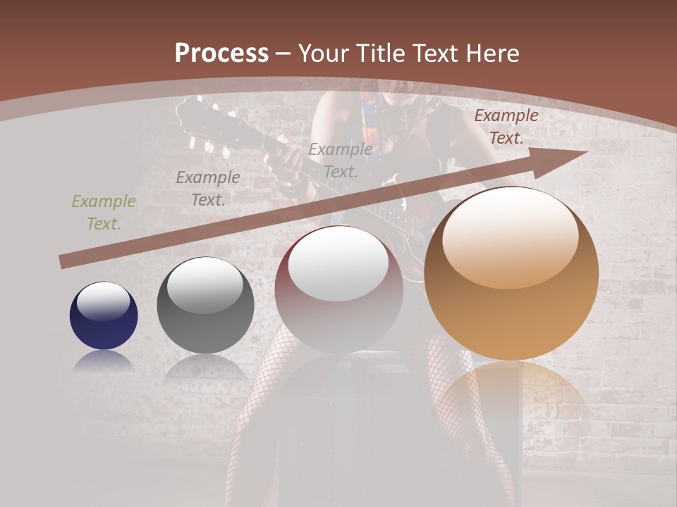 Serious Belly Guitar PowerPoint Template
