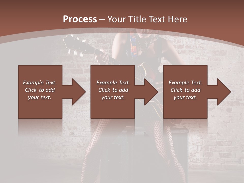 Serious Belly Guitar PowerPoint Template