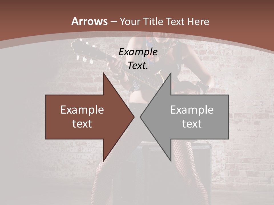 Serious Belly Guitar PowerPoint Template