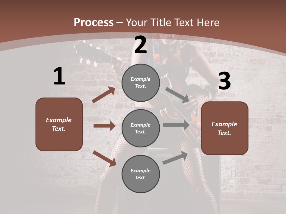 Serious Belly Guitar PowerPoint Template