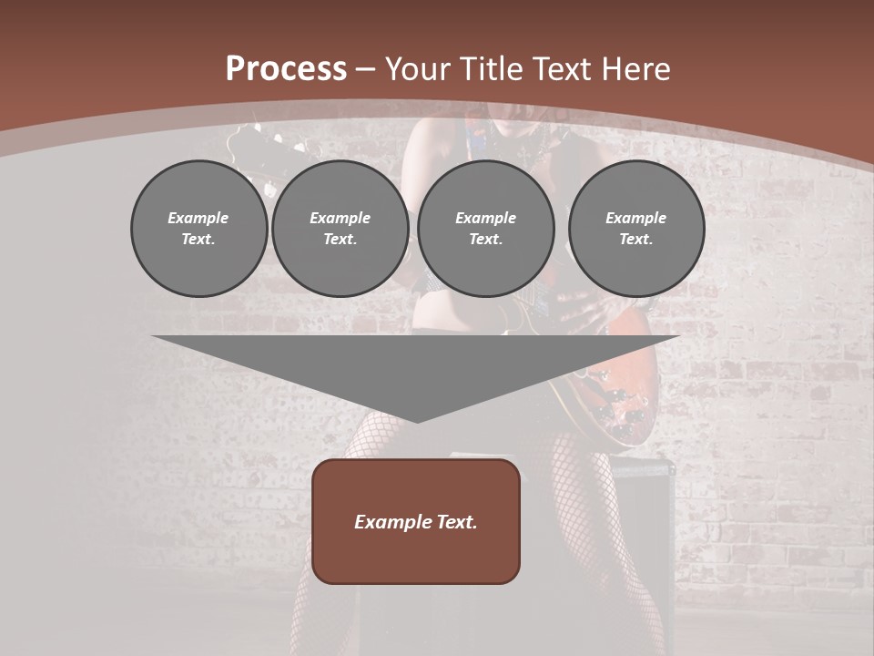 Serious Belly Guitar PowerPoint Template