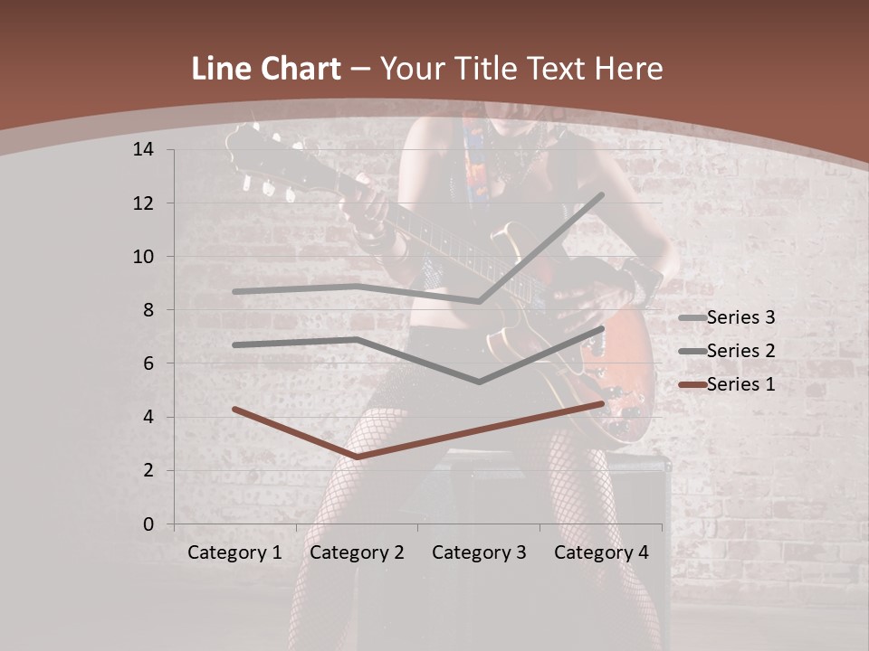Serious Belly Guitar PowerPoint Template