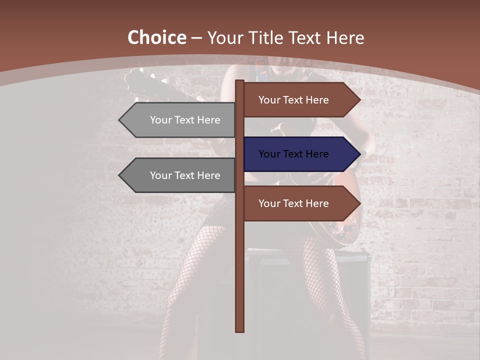 Serious Belly Guitar PowerPoint Template