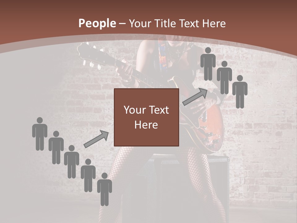Serious Belly Guitar PowerPoint Template