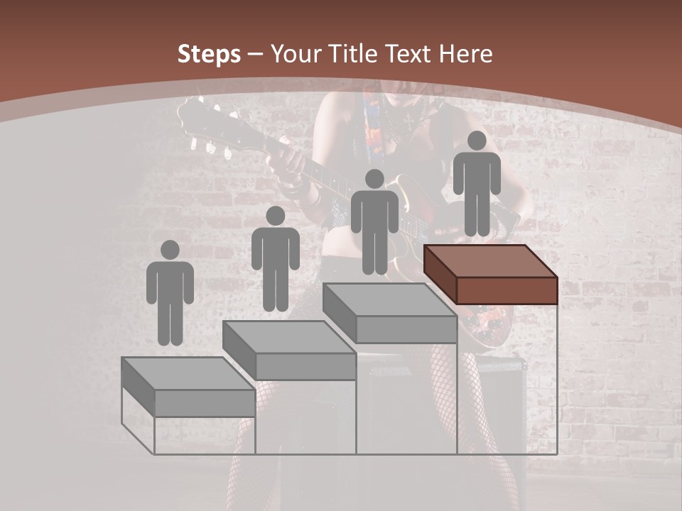 Serious Belly Guitar PowerPoint Template