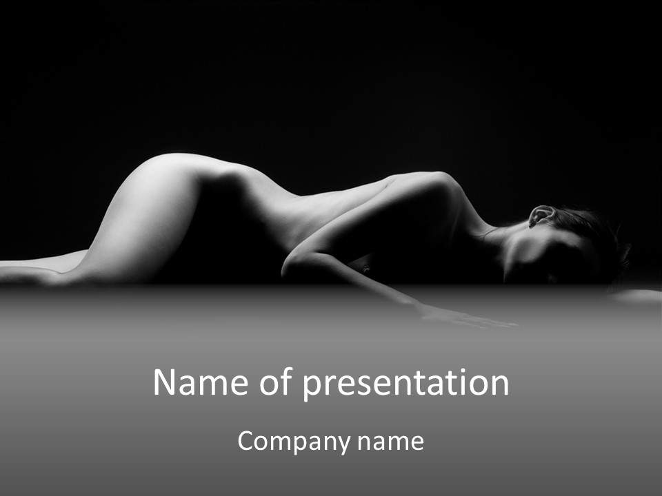 Erotica Trace Breast PowerPoint Template