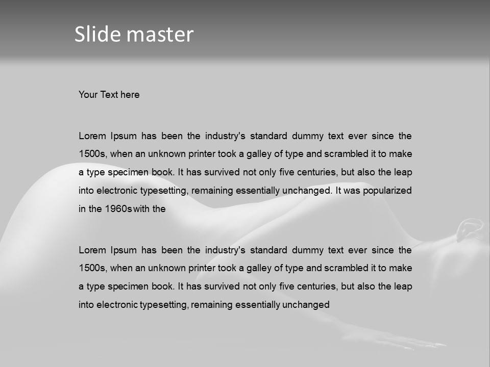 Erotica Trace Breast PowerPoint Template