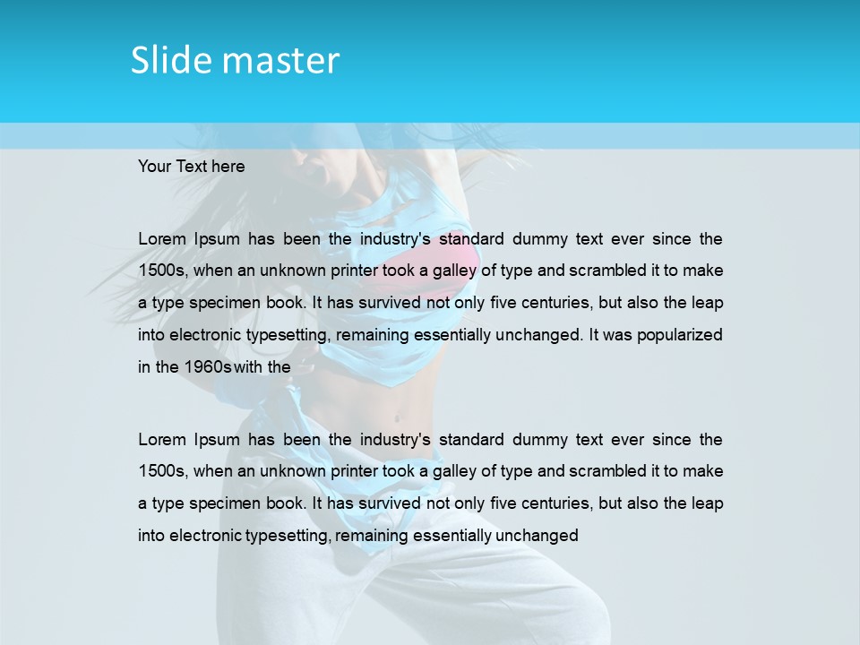 Dancer Hip Hop Balance PowerPoint Template