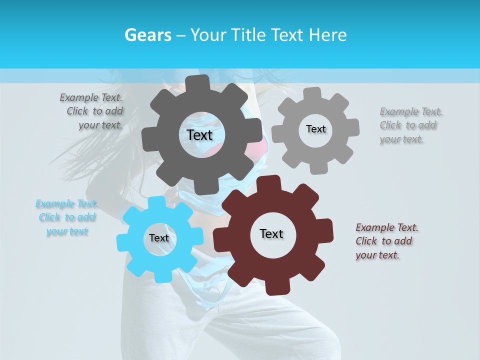 Dancer Hip Hop Balance PowerPoint Template