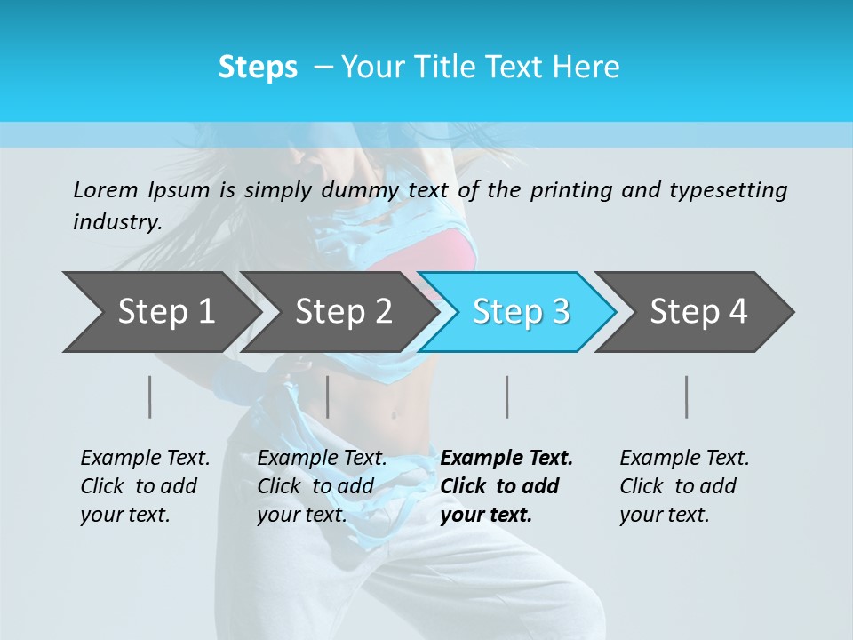 Dancer Hip Hop Balance PowerPoint Template