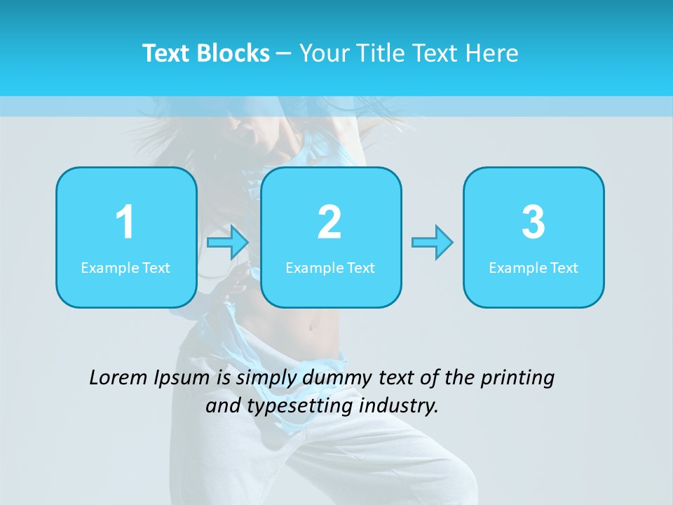 Dancer Hip Hop Balance PowerPoint Template