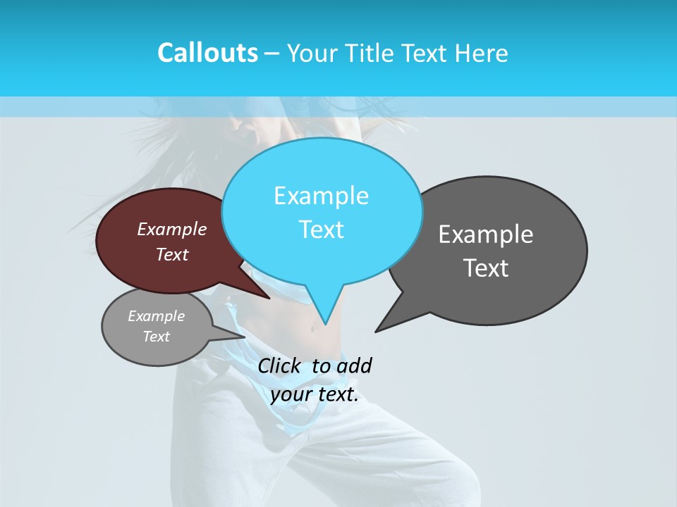Dancer Hip Hop Balance PowerPoint Template