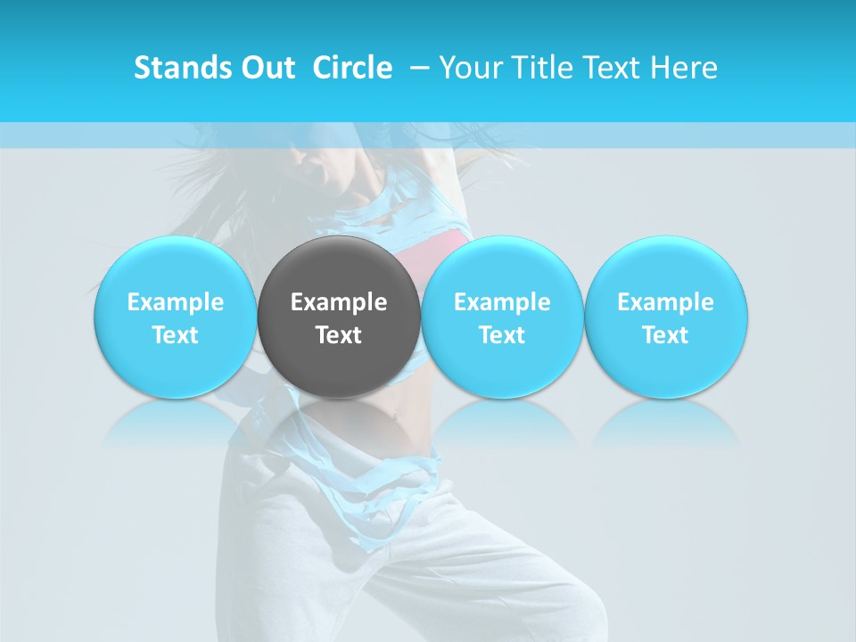 Dancer Hip Hop Balance PowerPoint Template