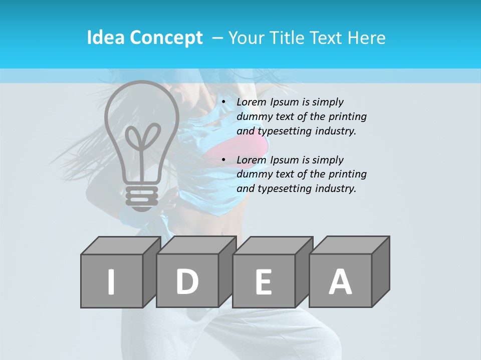 Dancer Hip Hop Balance PowerPoint Template