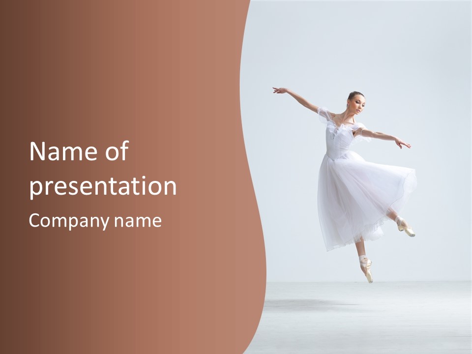 Flexibility Female Young PowerPoint Template