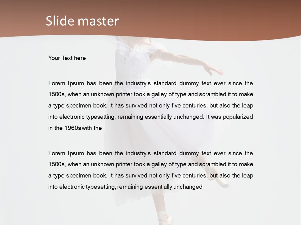 Flexibility Female Young PowerPoint Template