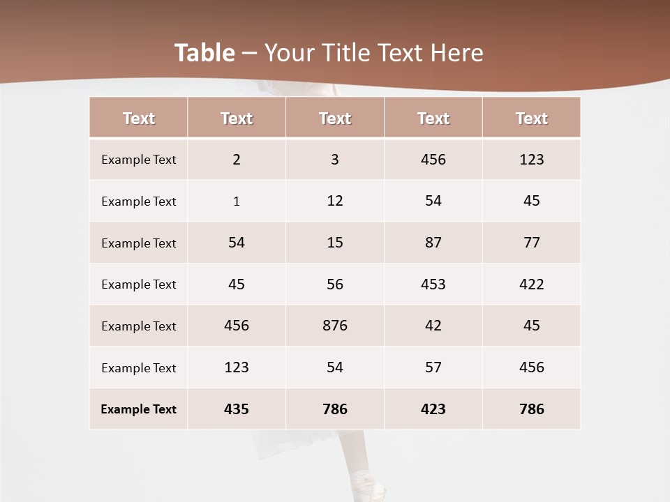 Flexibility Female Young PowerPoint Template