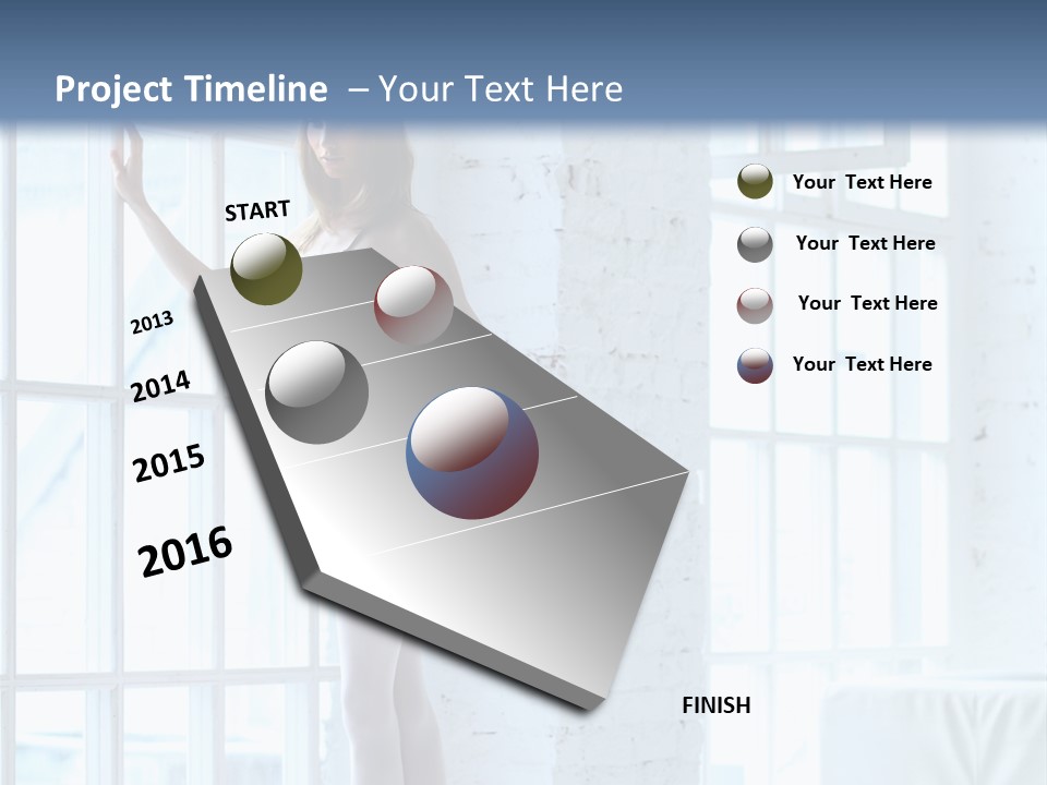 One Beautiful Young PowerPoint Template