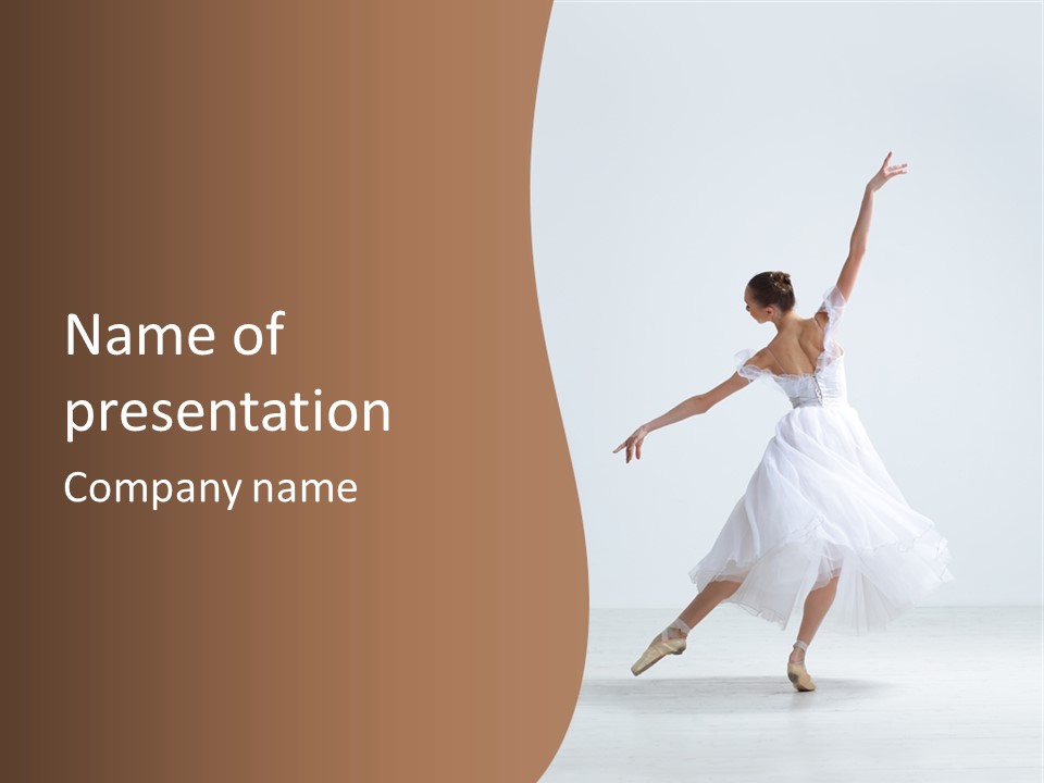 Dance Girl Young PowerPoint Template