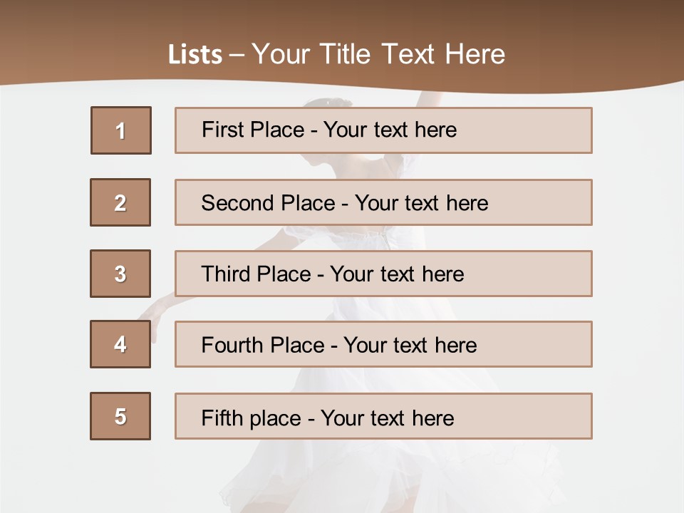 Dance Girl Young PowerPoint Template