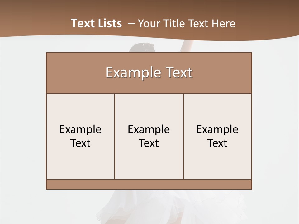 Dance Girl Young PowerPoint Template