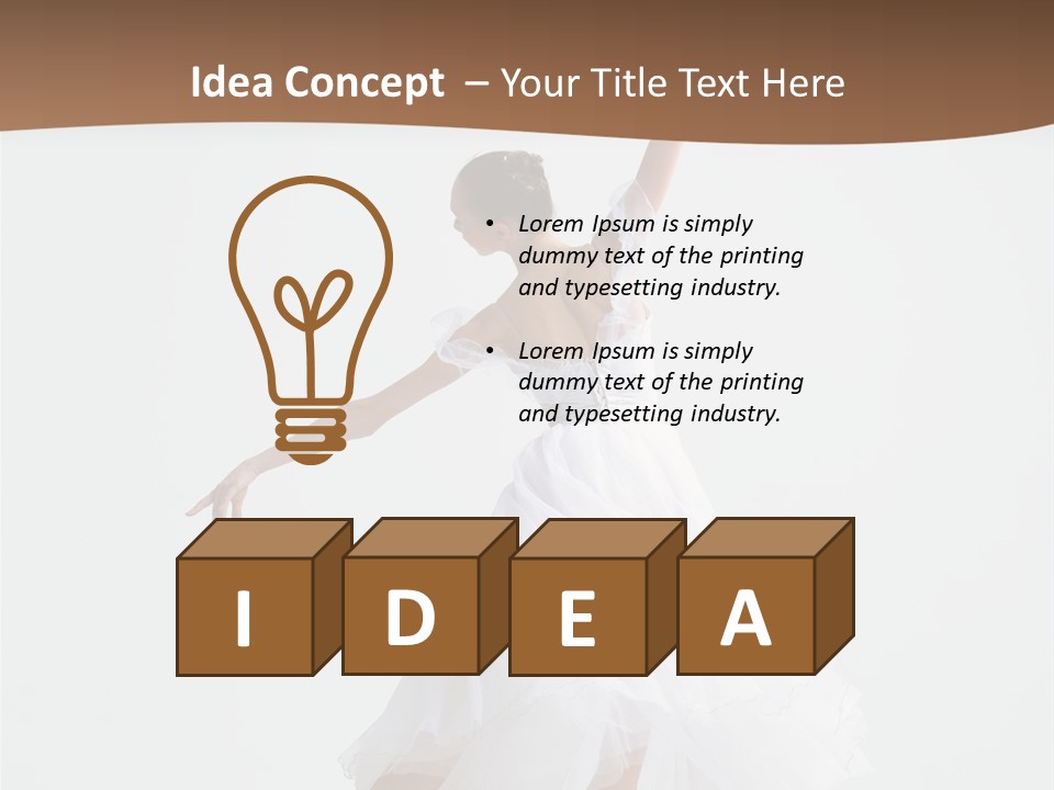 Dance Girl Young PowerPoint Template