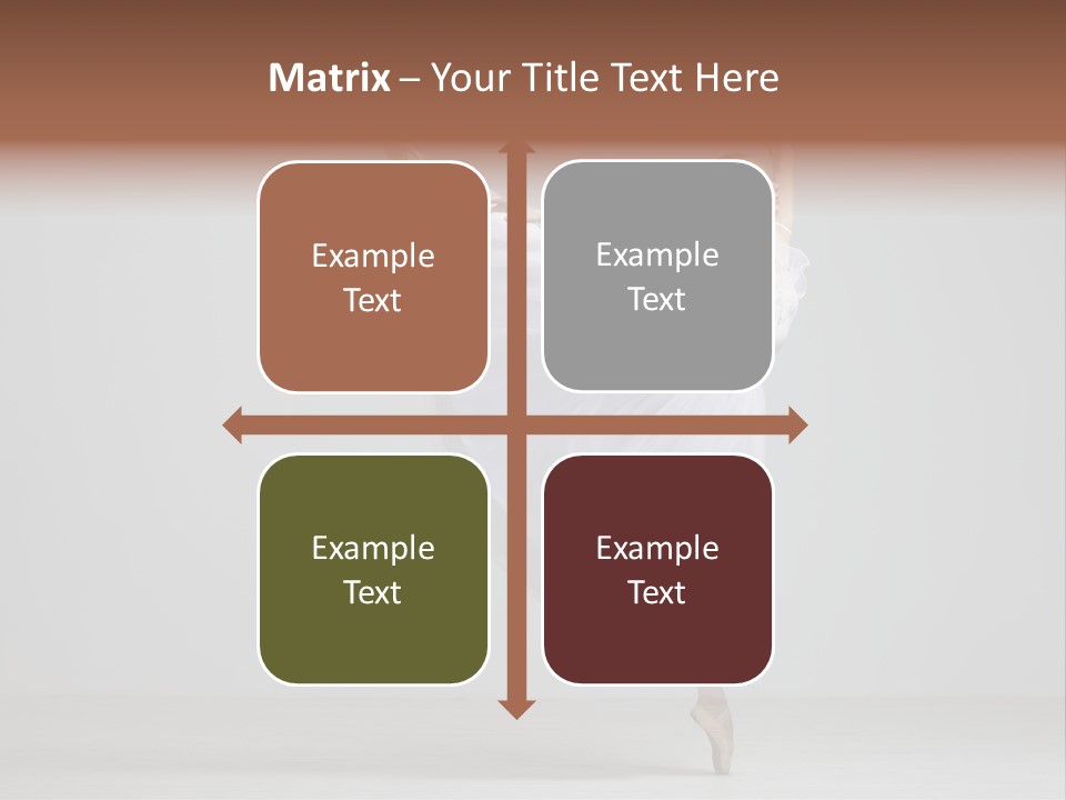 Performer Posing Girl PowerPoint Template