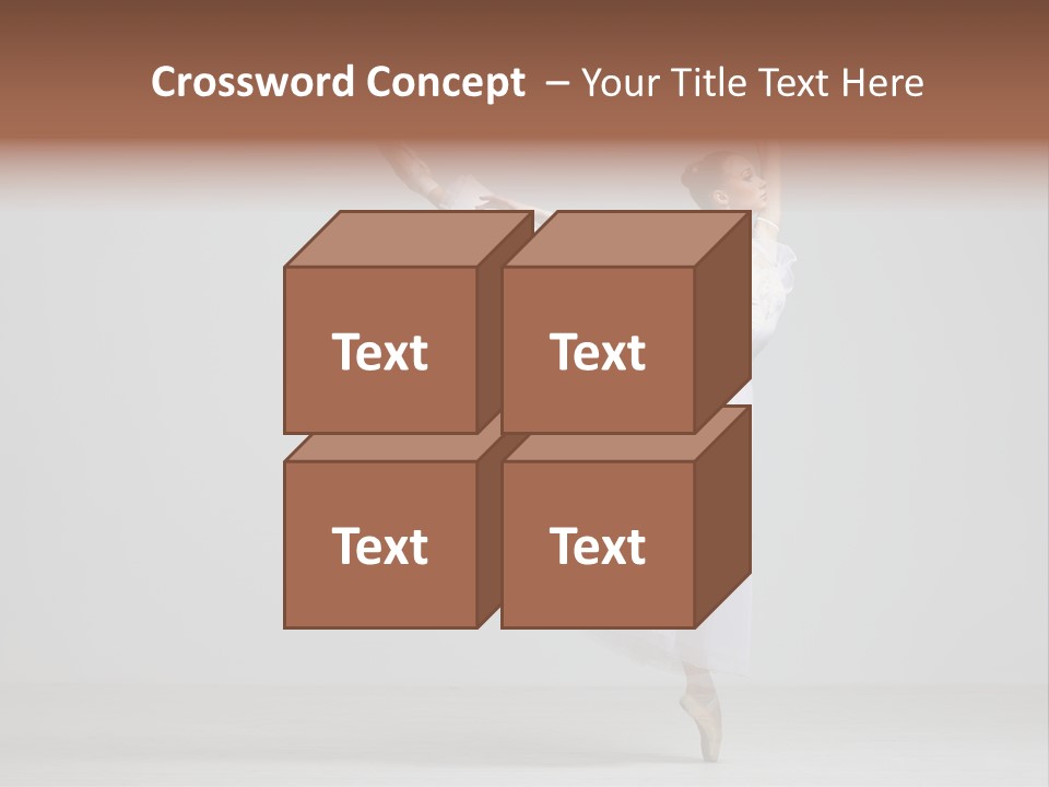 Performer Posing Girl PowerPoint Template