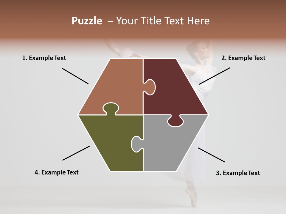 Performer Posing Girl PowerPoint Template