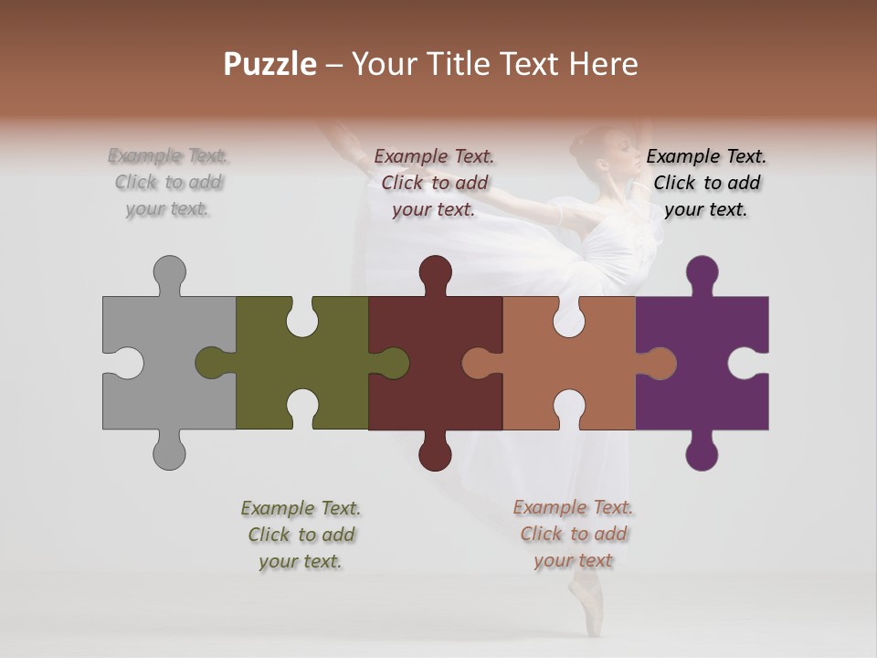 Performer Posing Girl PowerPoint Template