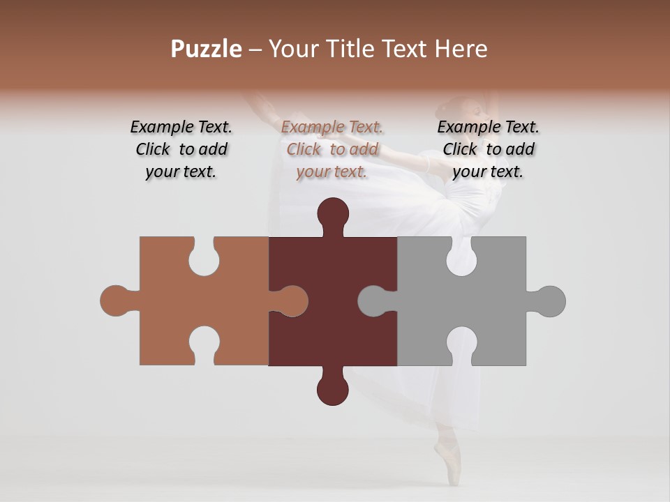 Performer Posing Girl PowerPoint Template