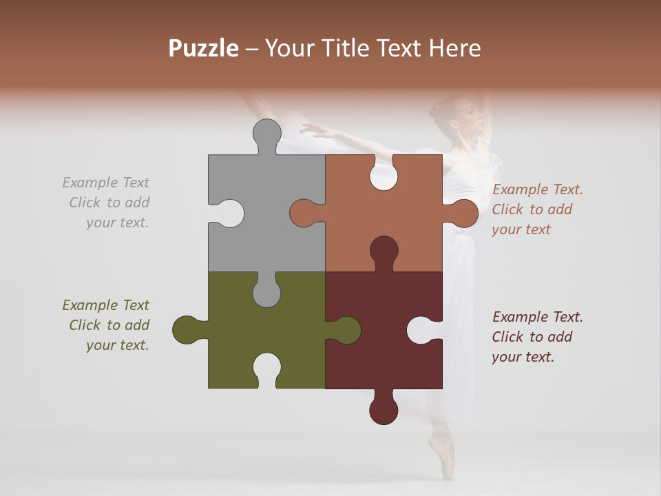 Performer Posing Girl PowerPoint Template