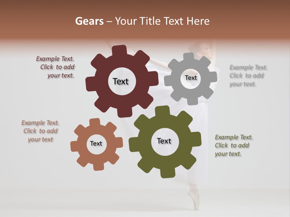 Performer Posing Girl PowerPoint Template