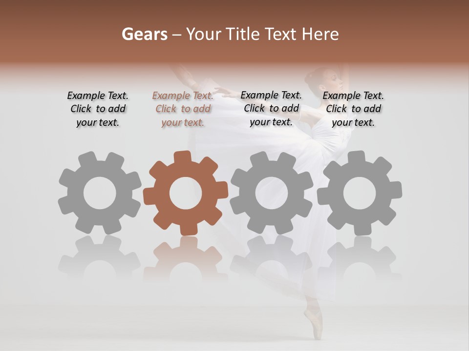 Performer Posing Girl PowerPoint Template