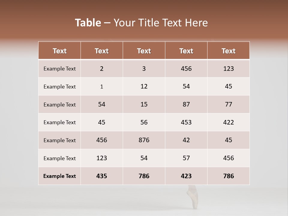 Performer Posing Girl PowerPoint Template