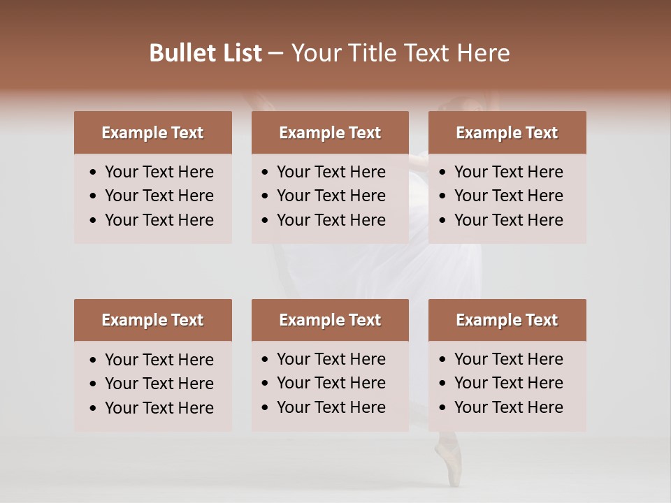 Performer Posing Girl PowerPoint Template