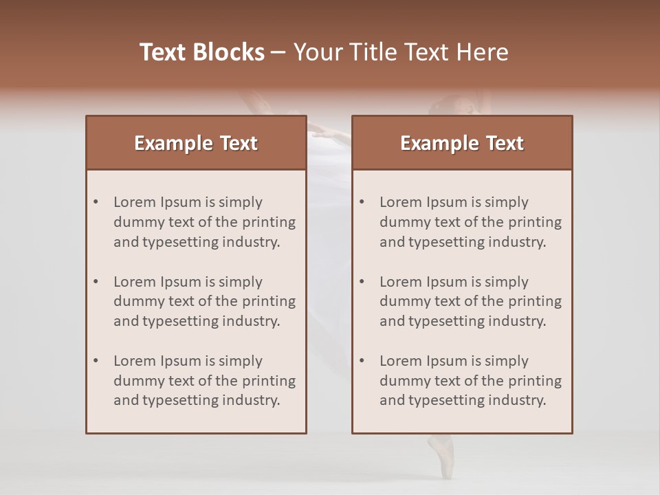 Performer Posing Girl PowerPoint Template