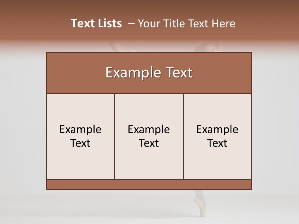 Performer Posing Girl PowerPoint Template