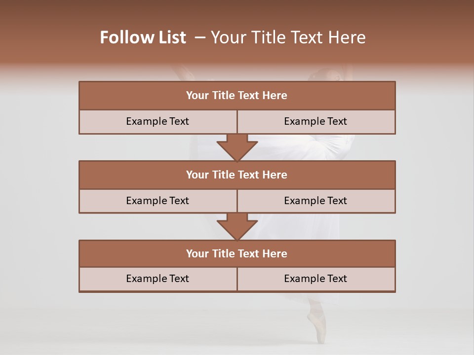 Performer Posing Girl PowerPoint Template