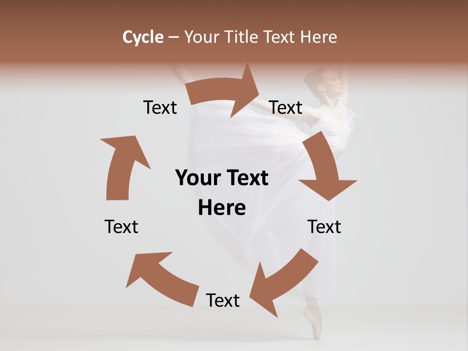 Performer Posing Girl PowerPoint Template